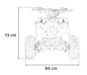 Mini Quad Spalinowy Pojazd RENEGADE HIPERFECT 110CC Czerwony