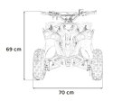 Mini Quad Spalinowy Pojazd RENEGADE HIPERFECT 49CC Żółty