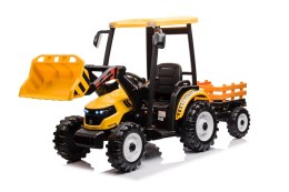 Pojazd MEGA Traktor D68 Z Przyczepką Żółty