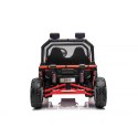 Auto Na Akumulator Pojazd Buggy FASTER 4x4 Czerwony MP3 LED Ekoskóra