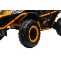 Auto Na Akumulator Pojazd Buggy FASTER 4x4 Żółty MP3 LED Ekoskóra