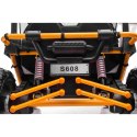 Auto Na Akumulator Pojazd Buggy FASTER 4x4 Żółty MP3 LED Ekoskóra