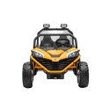 Auto Na Akumulator Pojazd Buggy FASTER 4x4 Żółty MP3 LED Ekoskóra