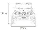 Pojazd Mercedes Benz G63 AMG XXL Czerwony