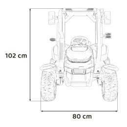 Traktor BLAST Z Przyczepką Niebieski