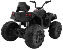 Quad ATV na akumulator dla dzieci Czarny + Koła EVA + Radio MP3 + LED