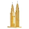 Piececool Puzzle Metalowe Model 3D - Wieże Petronas