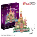 CUBIC FUN PUZZLE 3D LED KATEDRA ŚW. BAZYLA- L519H