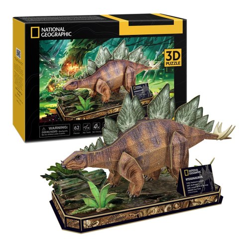 CUBIC FUN PUZZLE 3D NATIONAL GEOGRAPHIC STEGOZAUR