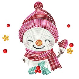 DIAMOND DOTZ DOTZ BOX CHRISTMAS TRIO SNOWMAN