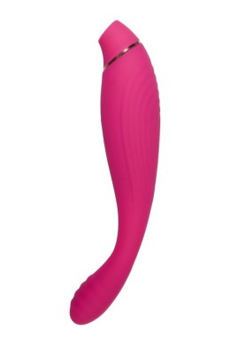 JOS Danvi vibrator with vacuum wave stimulation, silicone, pink, 21.5 cm