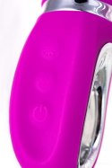 JOS JOLY, Vibrator with clitoral stimulator with WOW mode, silicone, fuchsia, 19.6 cm