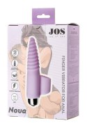 JOS NOVA, Finger vibrator for anal stimulation, silicone, powder pink, 9 cm