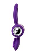 JOS PERY, Vibrating ring with cilia, silicone, violet, 9 cm