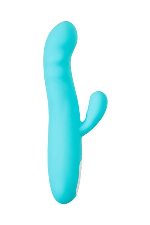 JOS Vibrator-rotator with clitoral stimulation JOS MERRY-SWI, silicone, blue, 20.7 cm JOS Vibrator-rotator with clitoral stimulation JOS MERRY-SWI, silicone, blue, 20.7 cm