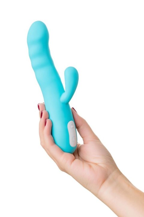 JOS Vibrator-rotator with clitoral stimulation JOS MERRY-SWI, silicone, blue, 20.7 cm JOS Vibrator-rotator with clitoral stimulation JOS MERRY-SWI, silicone, blue, 20.7 cm