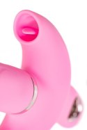 JOS Vibrator with clitoral stimulator JOS Twistme, silicone, pink, 19.5 cm