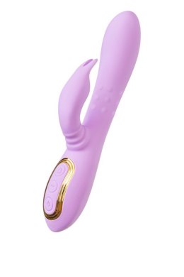 Vibrating roller with rotating clitoral stimulator JOS Jammy, silicone, purple, 22.5 cm