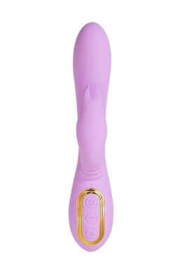 Vibrating roller with rotating clitoral stimulator JOS Jammy, silicone, purple, 22.5 cm