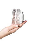 Lingam Khani, Vibrating Masturbator, TPE, Transparent, 9 cm