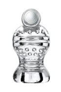 Lingam Shakti, Vibrating Masturbator, TPE, Transparent, 9 cm