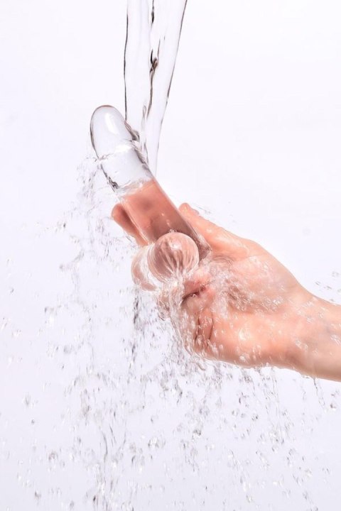 Realistic dildo A-Toys by TOYFA Cryst, TPE, transparent, 15 cm Realistic dildo A-Toys by TOYFA Cryst, TPE, transparent, 15 cm