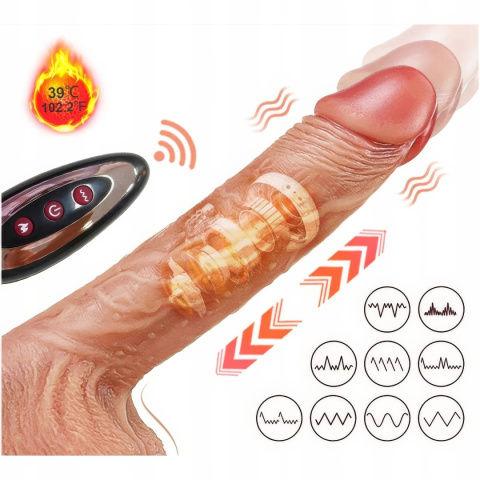 REALISTYCZNY SEX dildo WIBRATOR PENIS ROTACYJNO-POSUWISTY STEROWANY PILOTEM REALISTYCZNY SEX dildo WIBRATOR PENIS ROTACYJNO-POSUWISTY STEROWANY PILOTEM